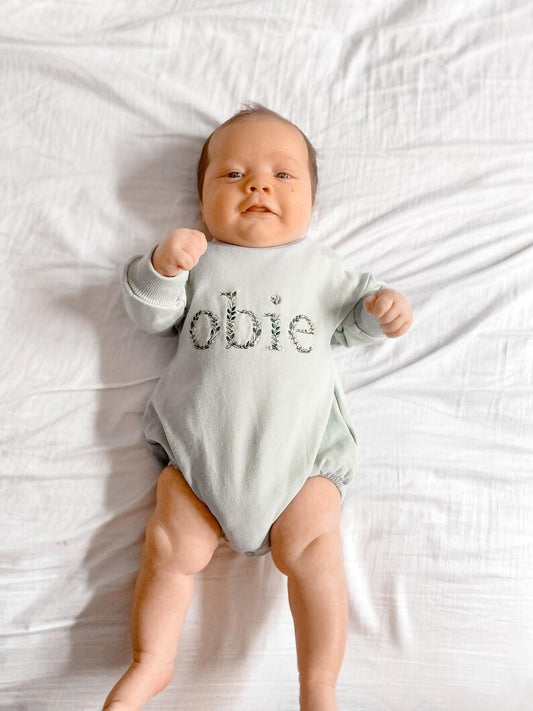 Bloom Leaves and Berries Romper - Stitch Nest