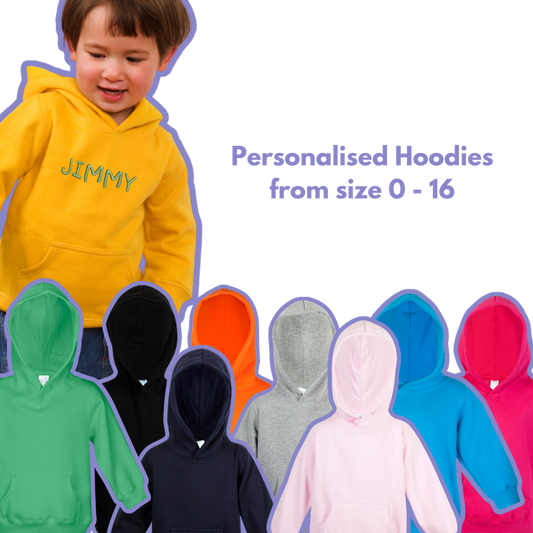 Mini & Monogrammed Fleece Hoodie - Stitch Nest