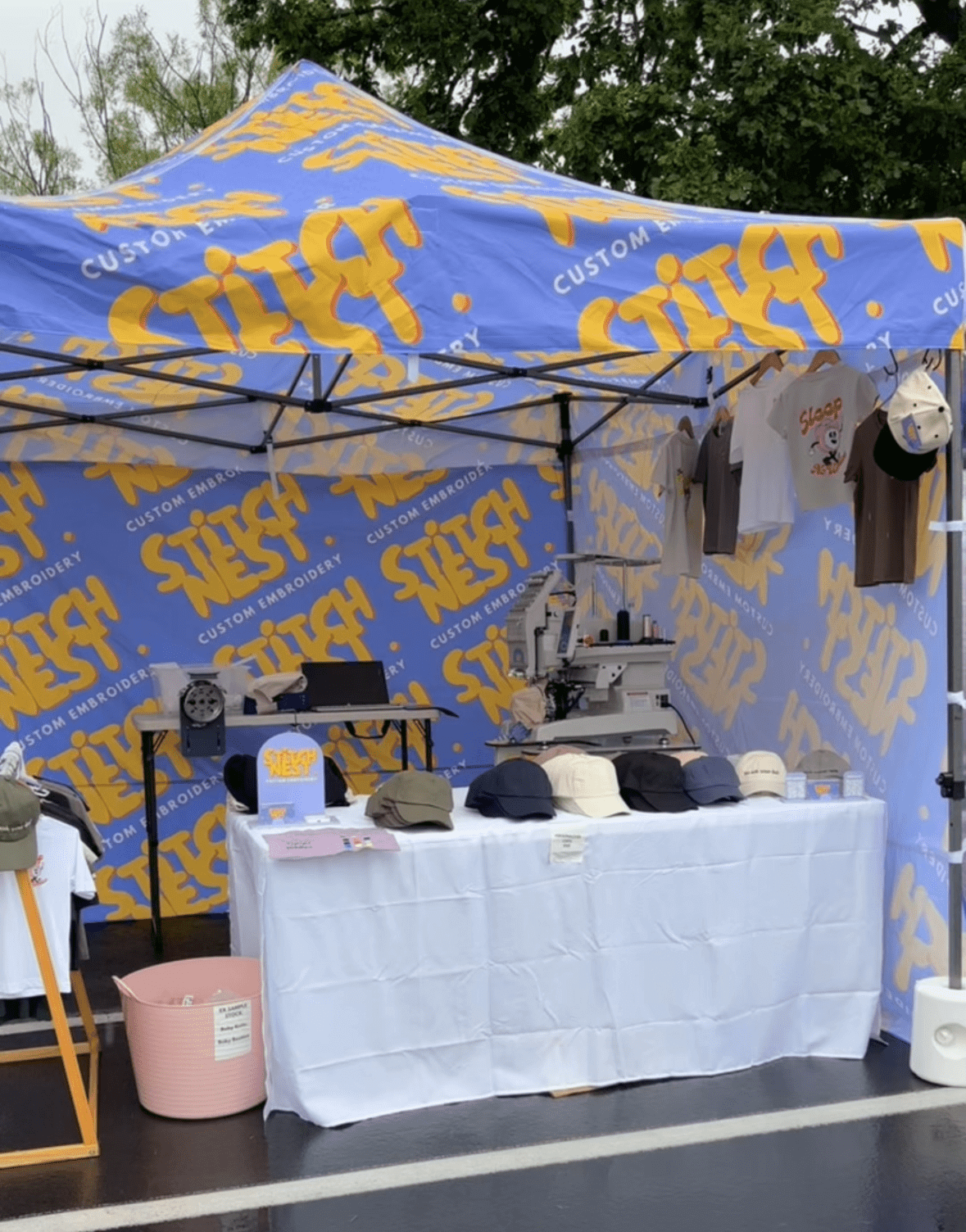 Live Embroidery Activations: Personalise Your Brand Experience - Stitch Nest