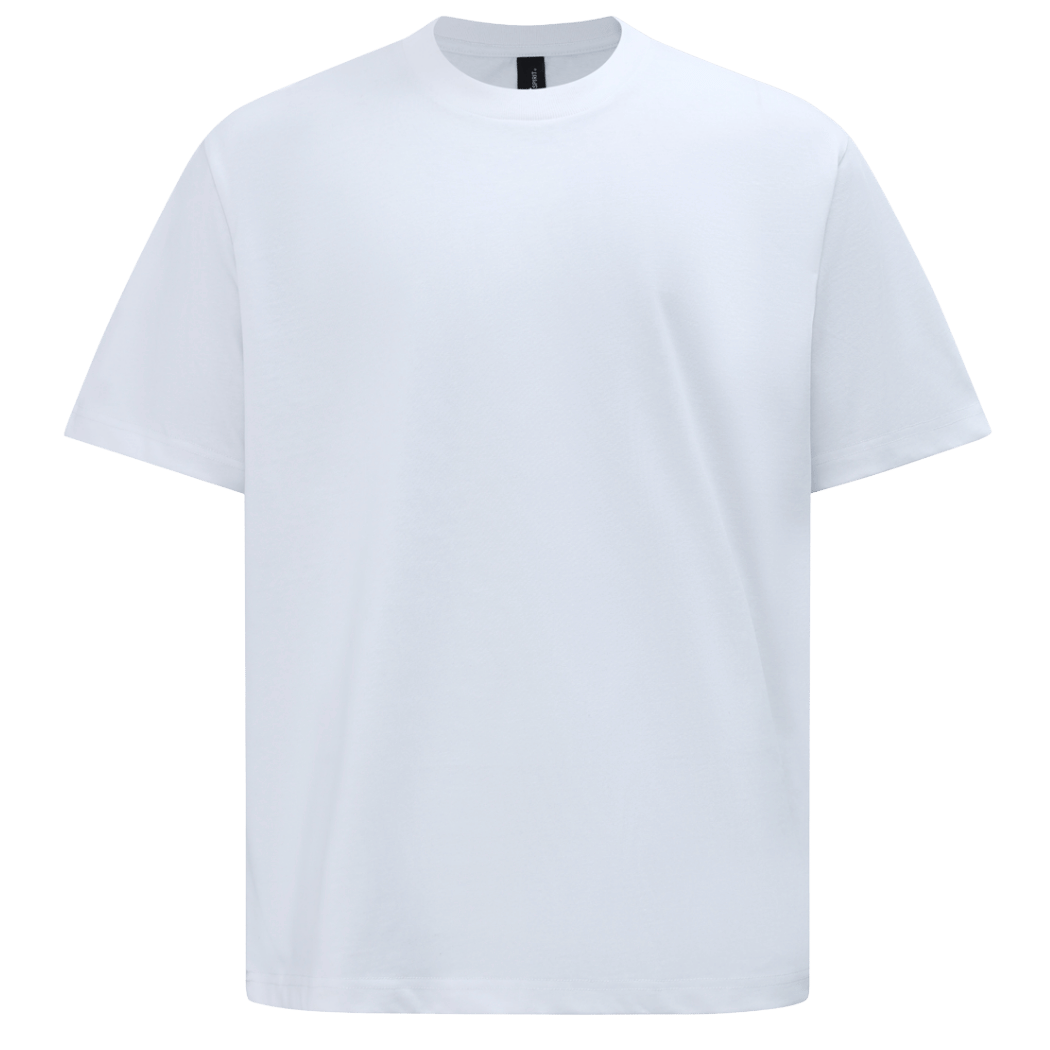 Personalised oversized heavy cotton tee in White — Stitch Nest, made to order in Ballarat
