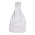 Personalised embroidered golf towel in White — Stitch Nest, made to order in Ballarat