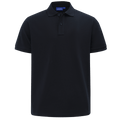 Personalised embroidered polo shirt in Black — Stitch Nest, made to order in Ballarat