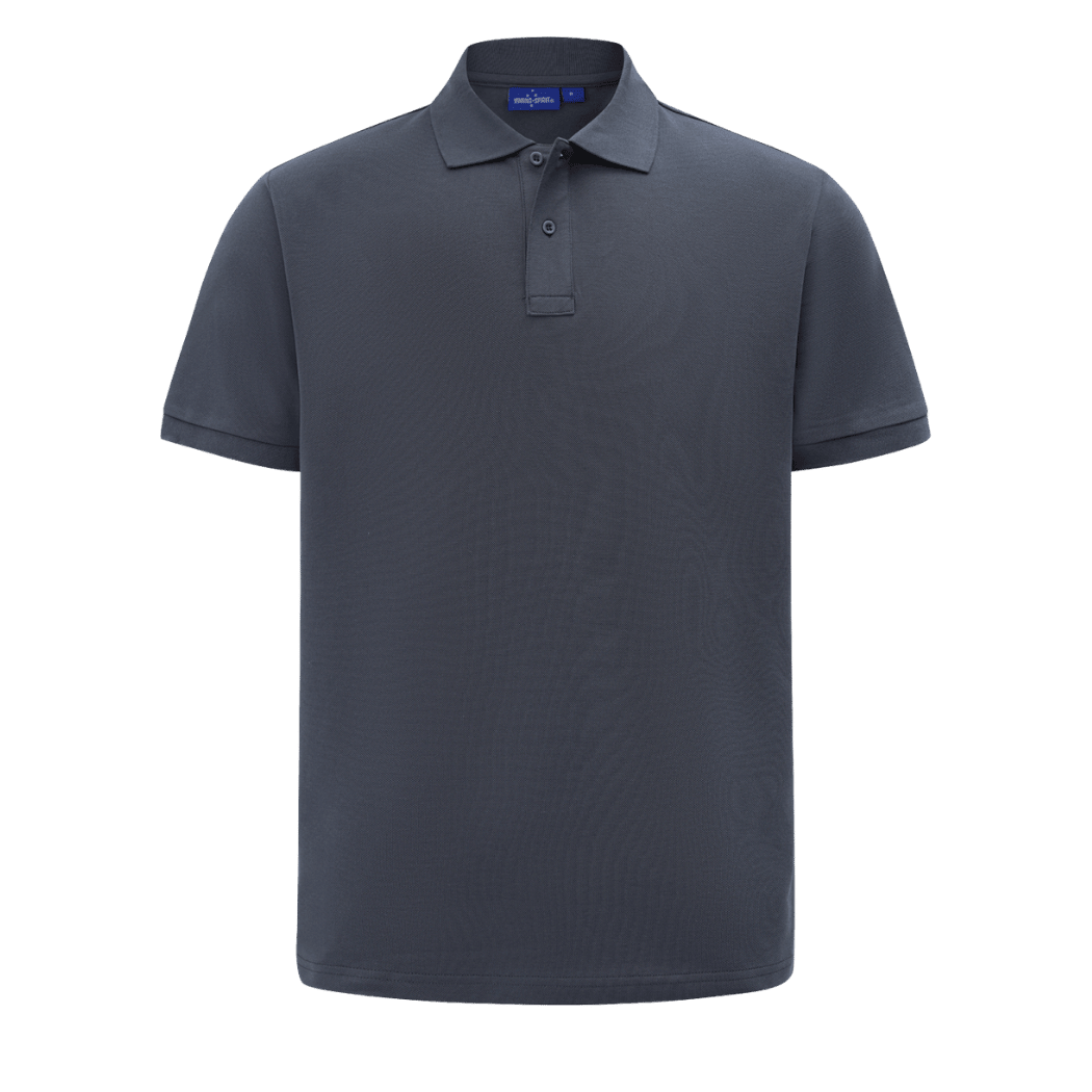 Personalised embroidered polo shirt in Storm Grey — Stitch Nest, made to order in Ballarat