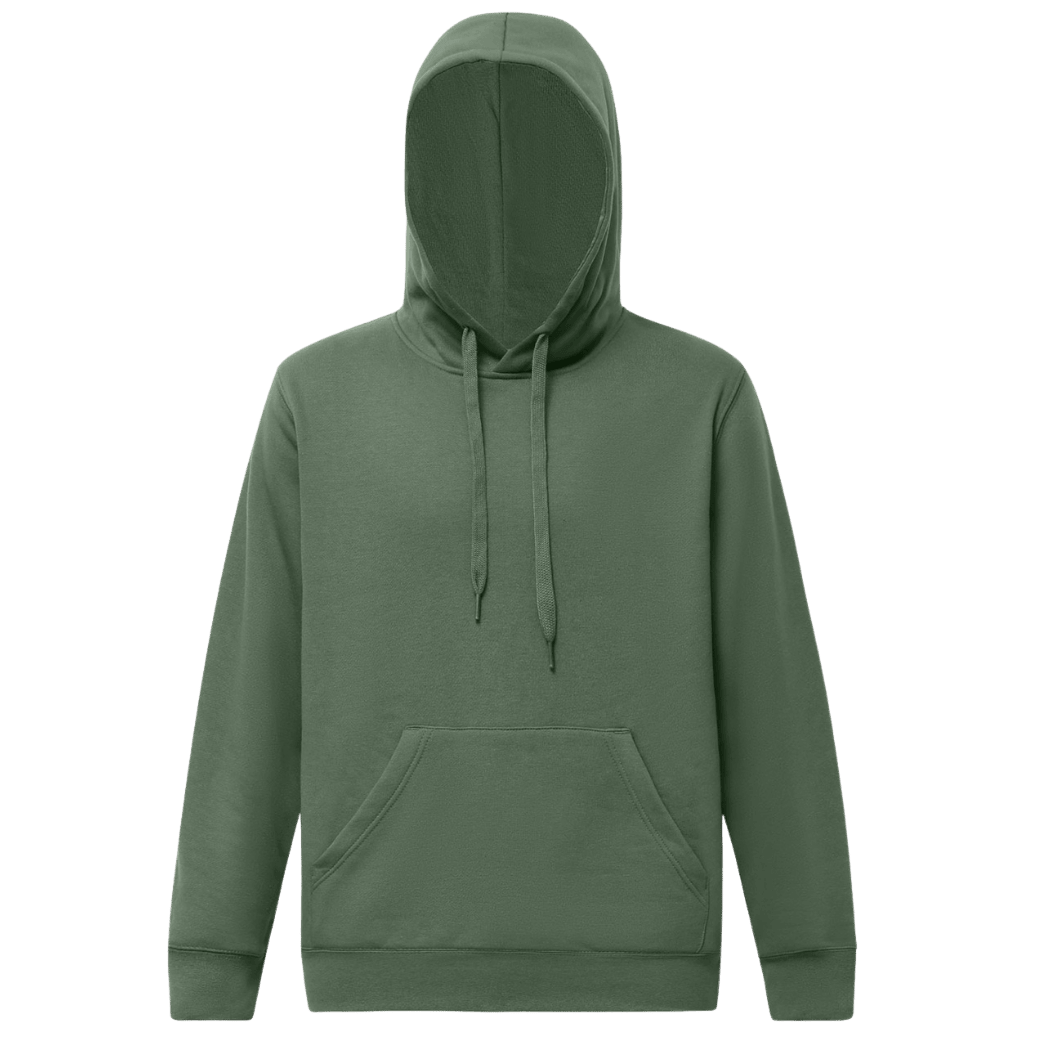 Personalised embroidered hoodie in Army Green — Stitch Nest, made to order in Ballarat