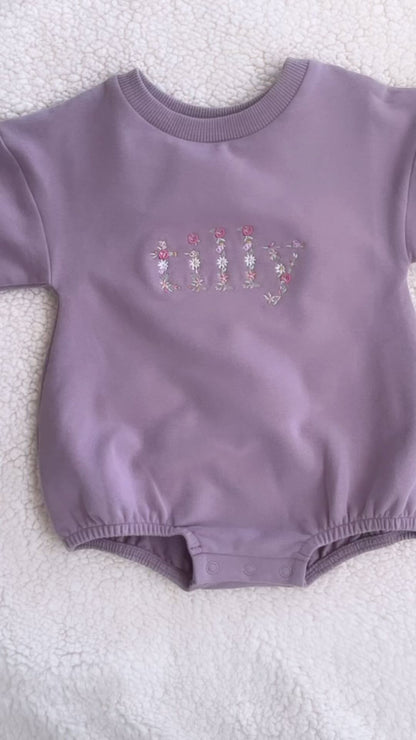 Bloom Floral Personalised Rompers