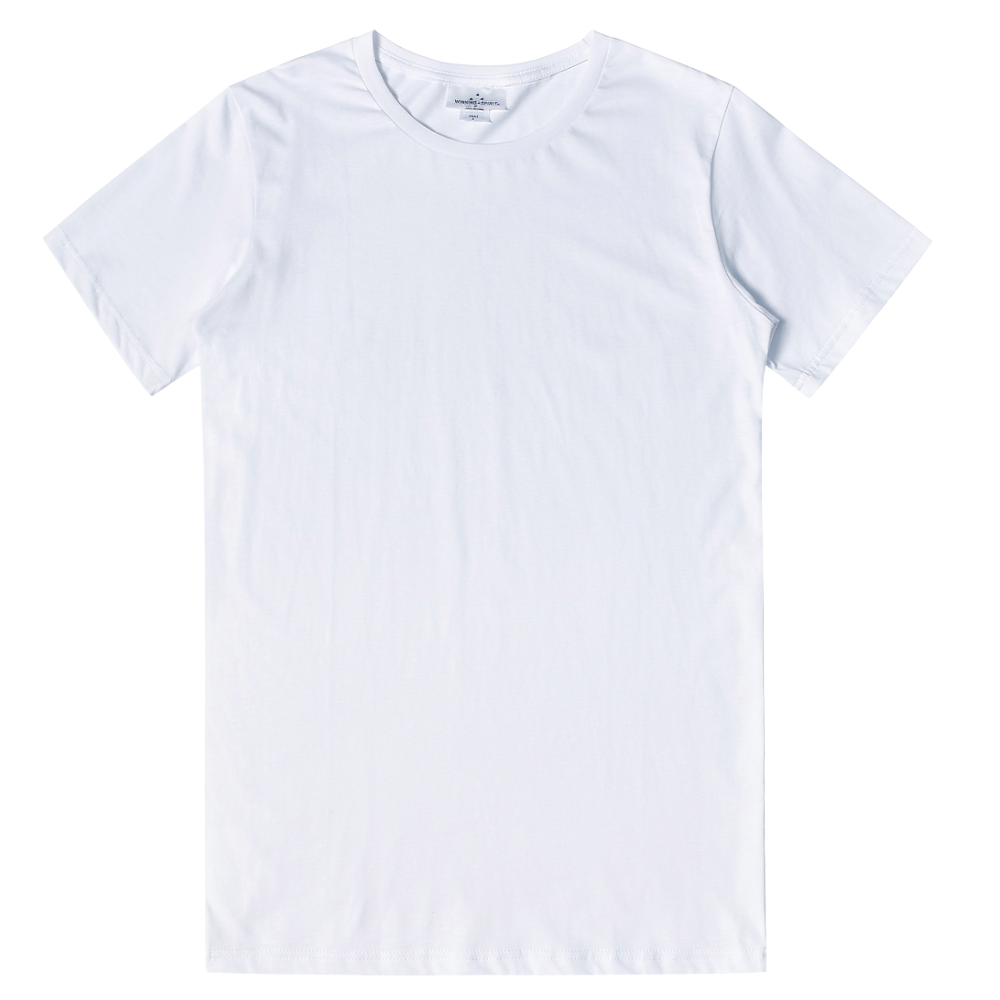 Personalised embroidered cotton t-shirt in White — Stitch Nest, made to order in Ballarat