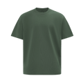 Personalised oversized heavy cotton tee in Army Green — Stitch Nest, made to order in Ballarat