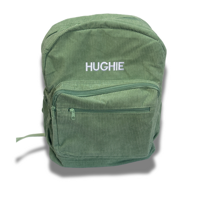 Personalised Corduroy Kids Backpack – Custom Embroidered Name Bag
