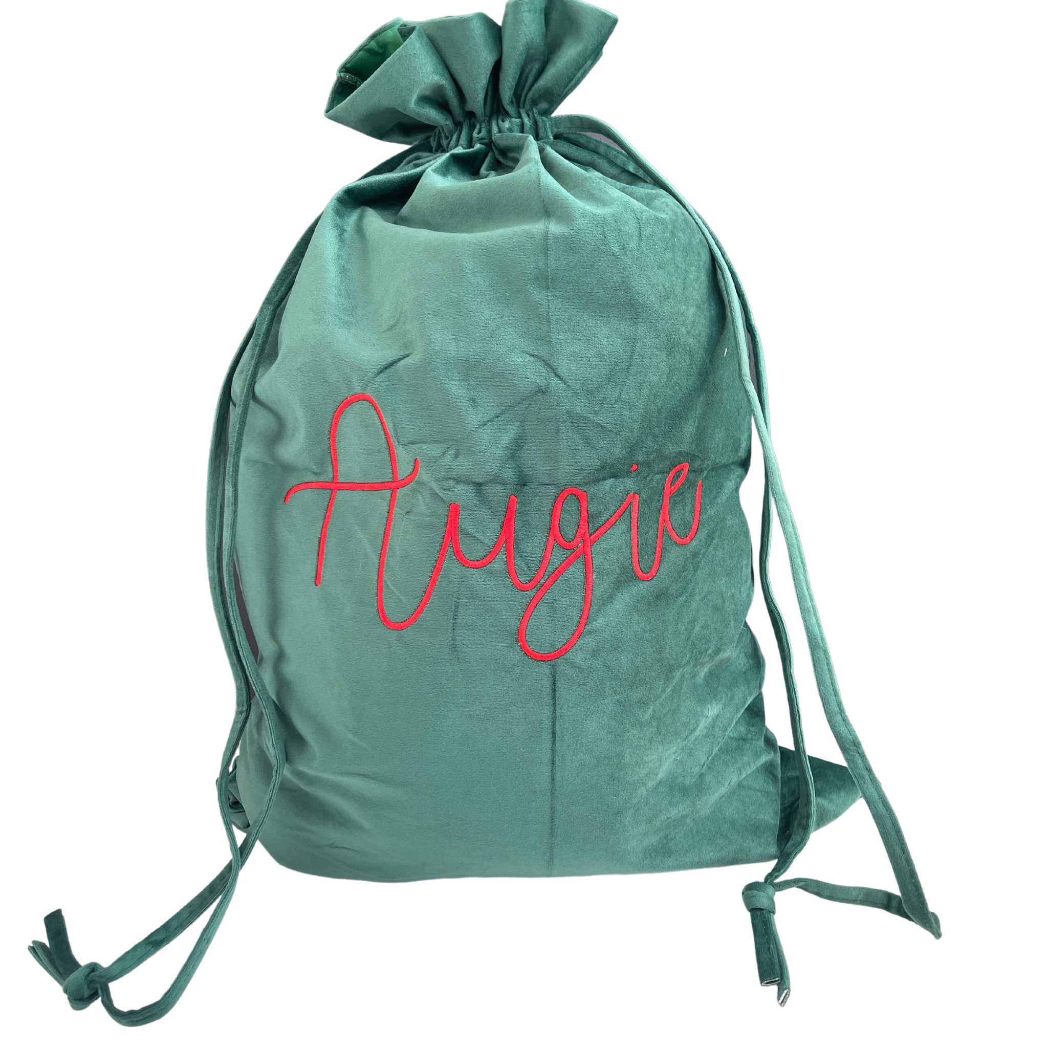 PRE ORDER - Christmas Personalised Velvet Santa Sack - Stitch Nest