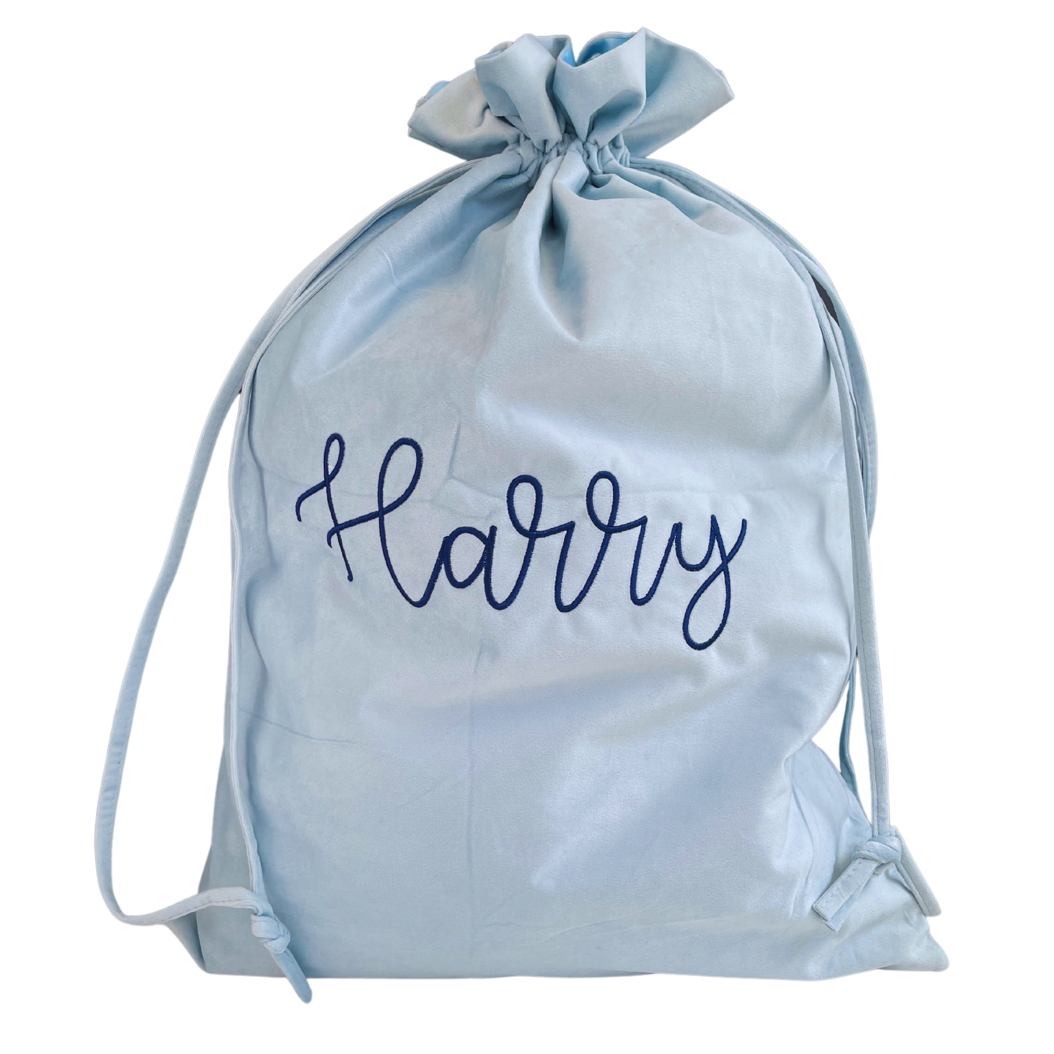 PRE ORDER - Christmas Personalised Velvet Santa Sack - Stitch Nest