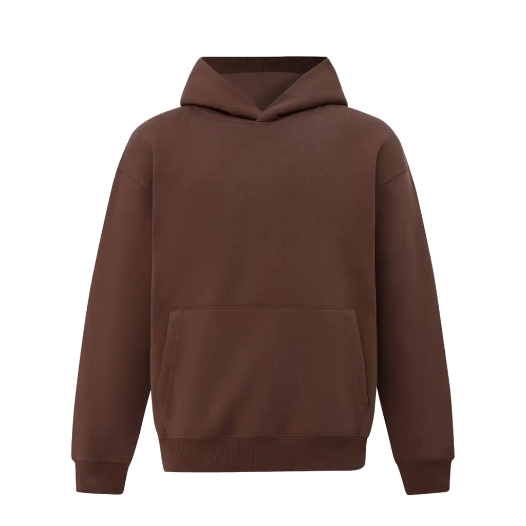 Personalised oversized hoodie in Walnut — Stitch Nest, made to order in Ballarat
