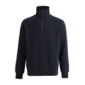 Personalised embroidered half zip fleece in Navy — Stitch Nest, made to order in Ballarat
