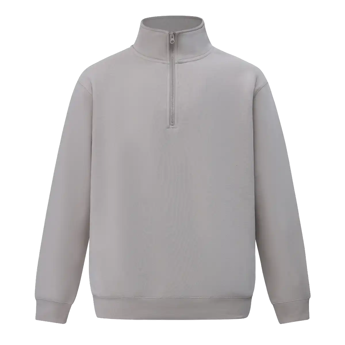 Personalised embroidered half zip fleece in Bone — Stitch Nest, made to order in Ballarat