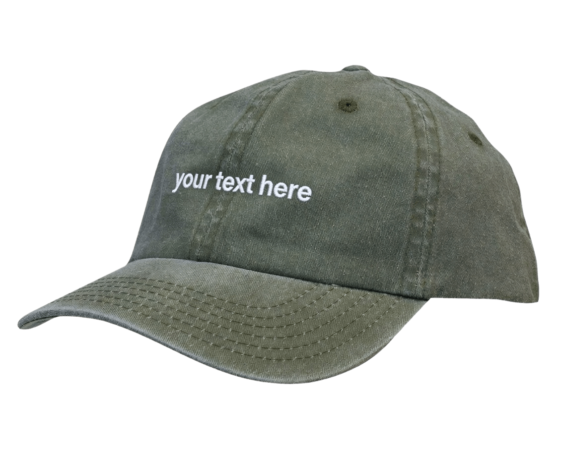 Personalised Vintage Washed Cap - Custom Name Hat for a Unique Style - Stitch Nest