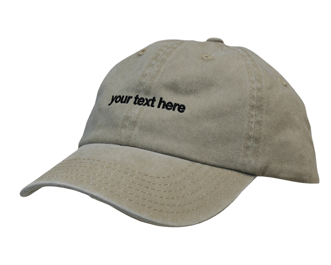 Personalised Vintage Washed Cap - Custom Name Hat for a Unique Style - Stitch Nest