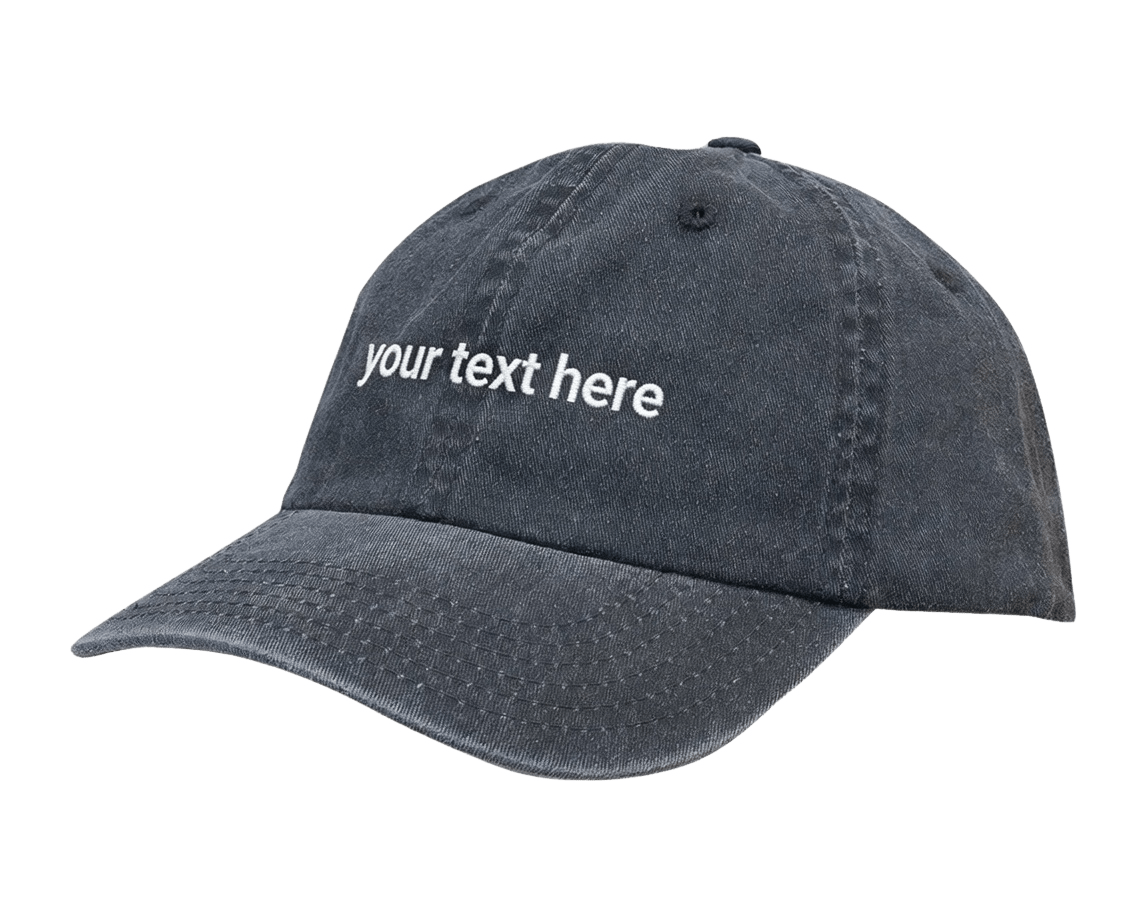 Personalised Vintage Washed Cap - Custom Name Hat for a Unique Style - Stitch Nest
