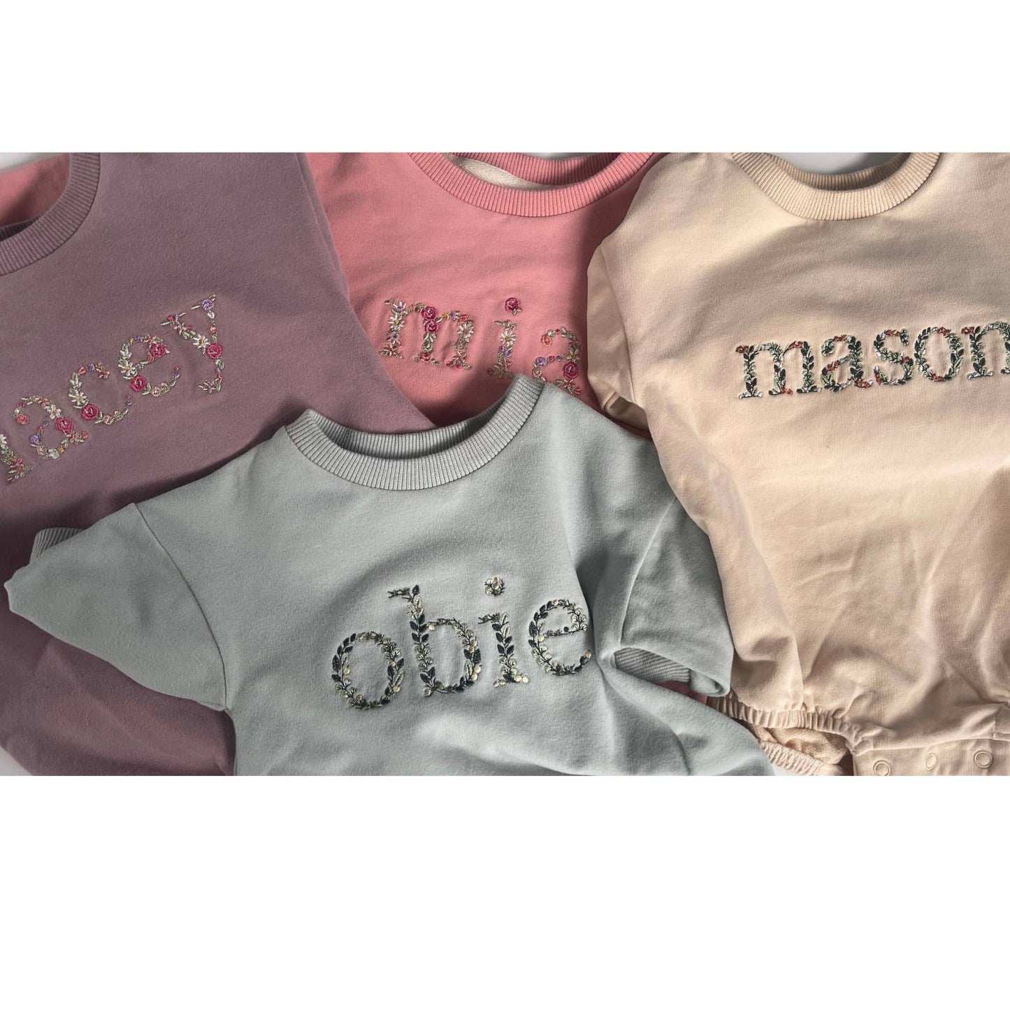 Bloom Floral Personalised Rompers