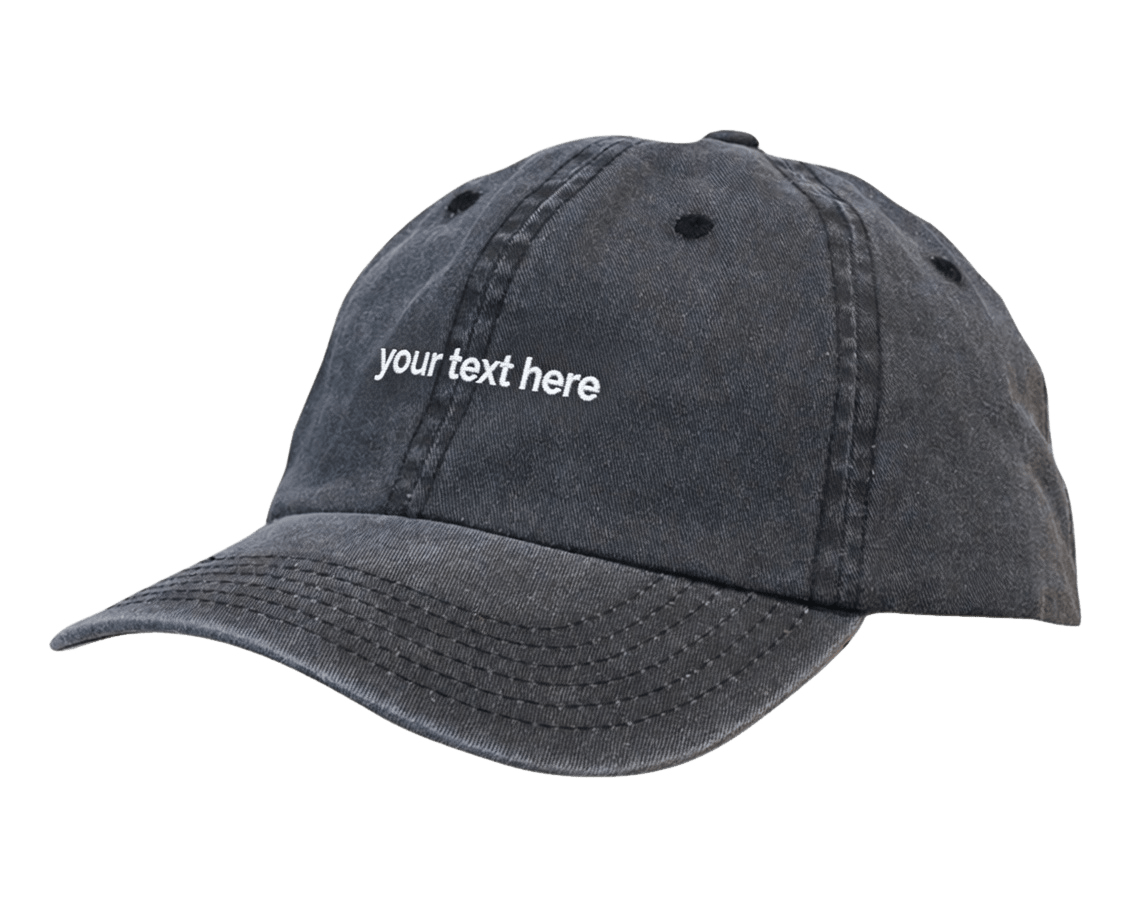 Personalised Vintage Washed Cap - Custom Name Hat for a Unique Style - Stitch Nest