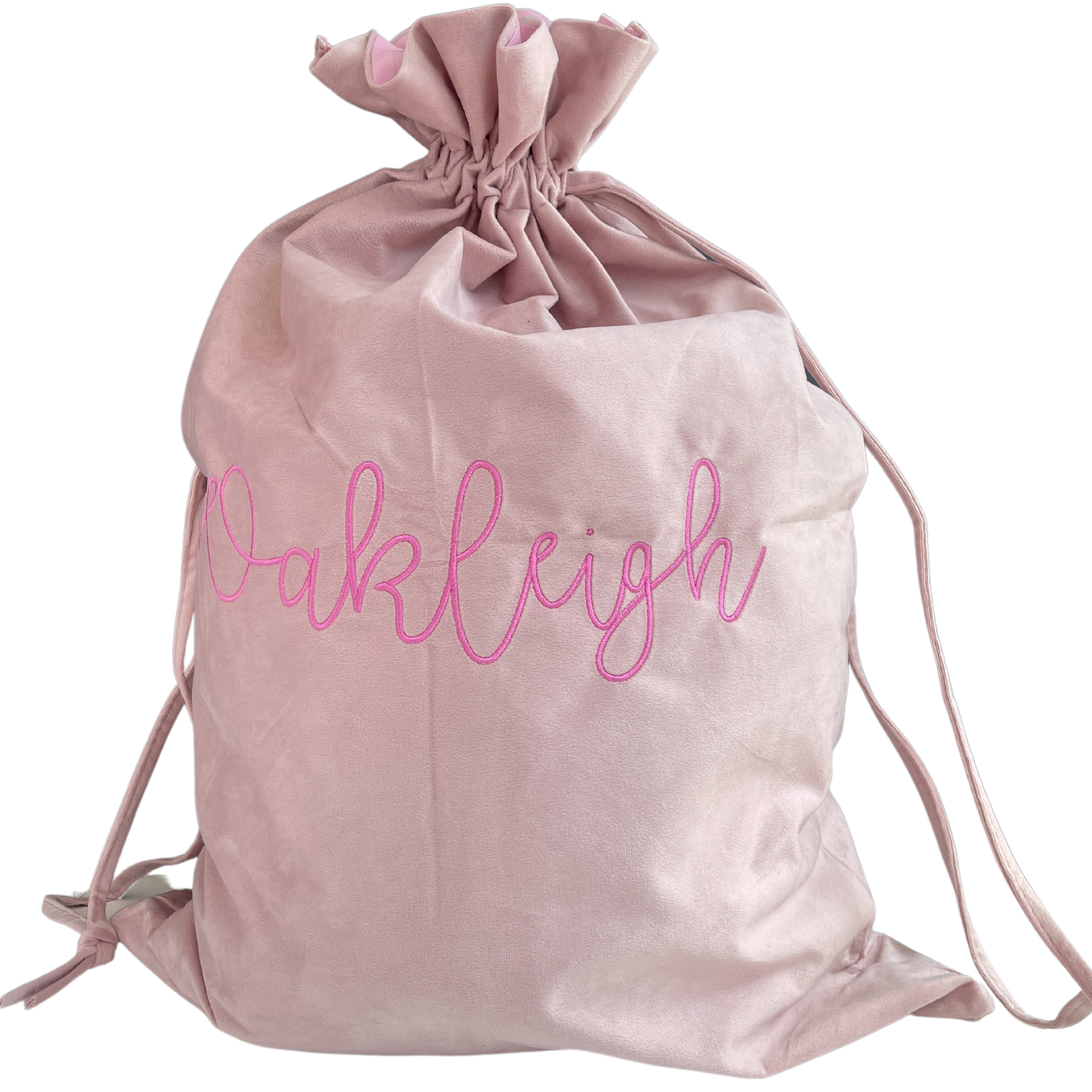 PRE ORDER - Christmas Personalised Velvet Santa Sack - Stitch Nest