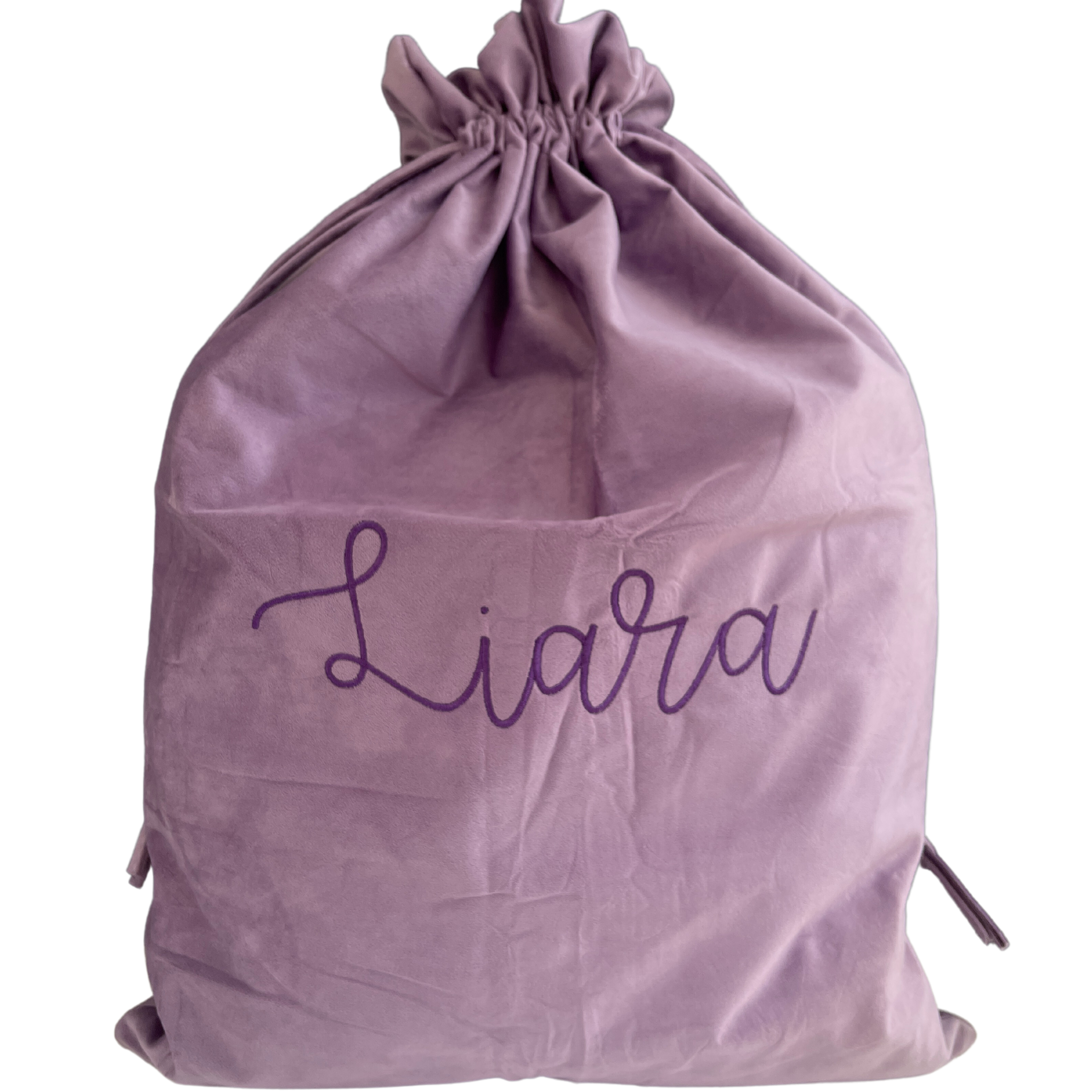 PRE ORDER - Christmas Personalised Velvet Santa Sack - Stitch Nest