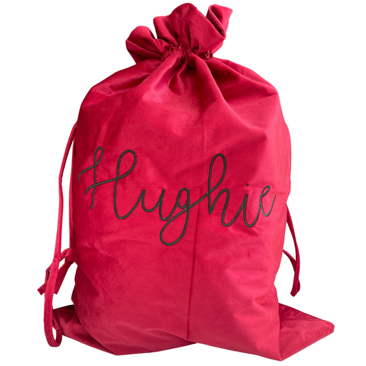PRE ORDER - Christmas Personalised Velvet Santa Sack
