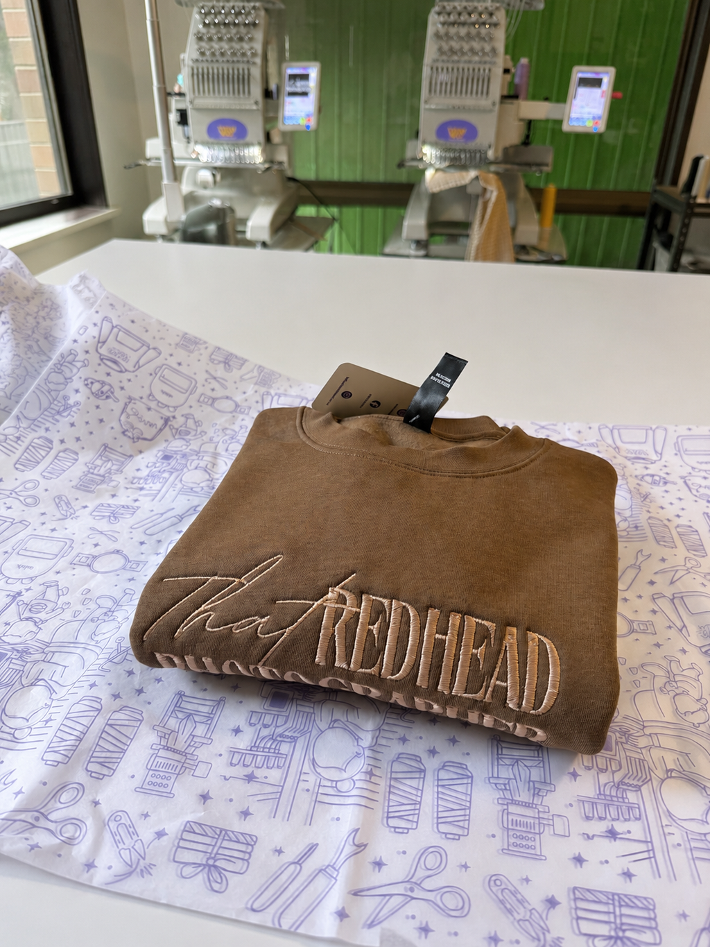 Personalised Embroidered Crew Sweatshirt