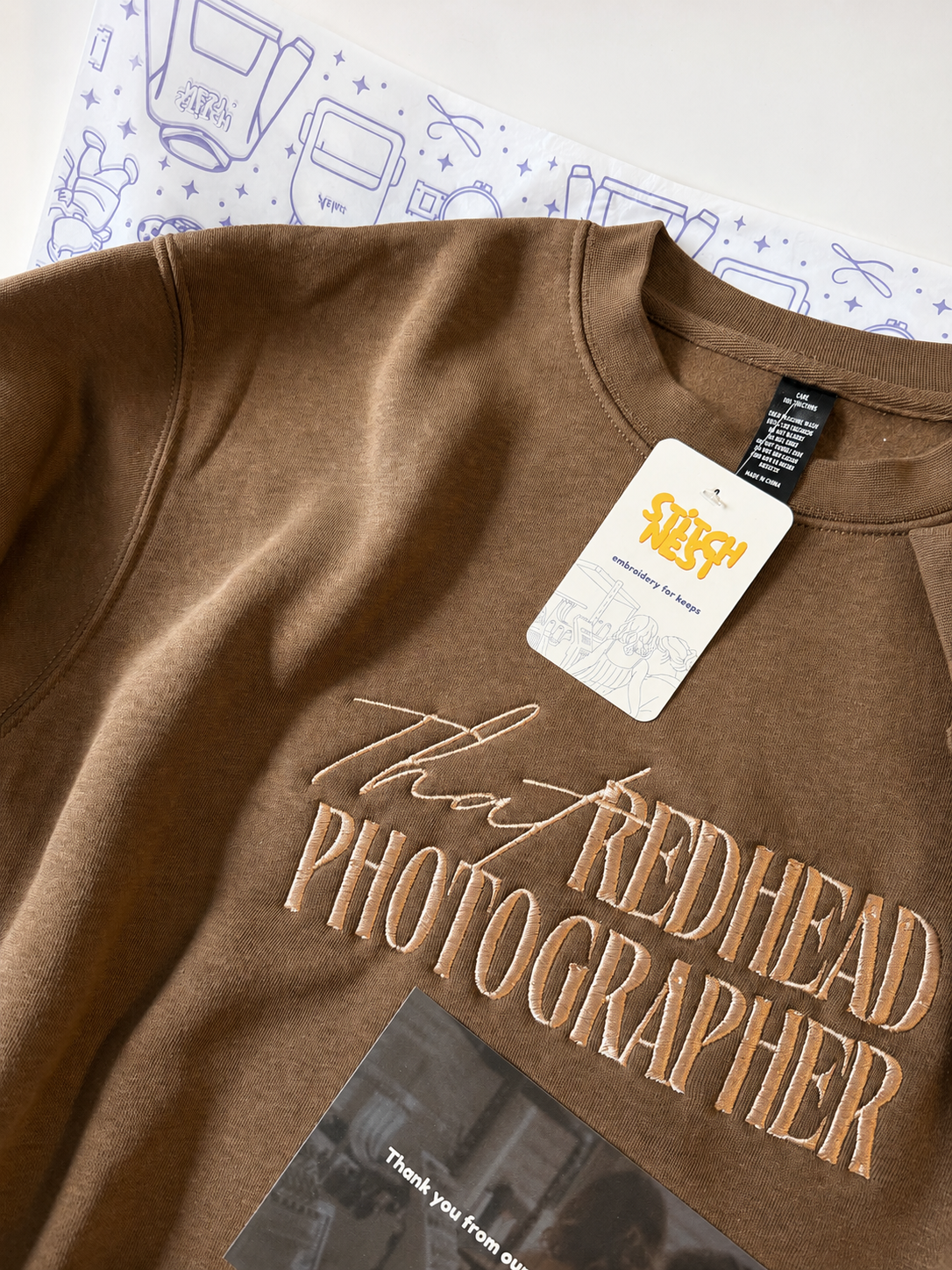 Personalised Embroidered Crew Sweatshirt
