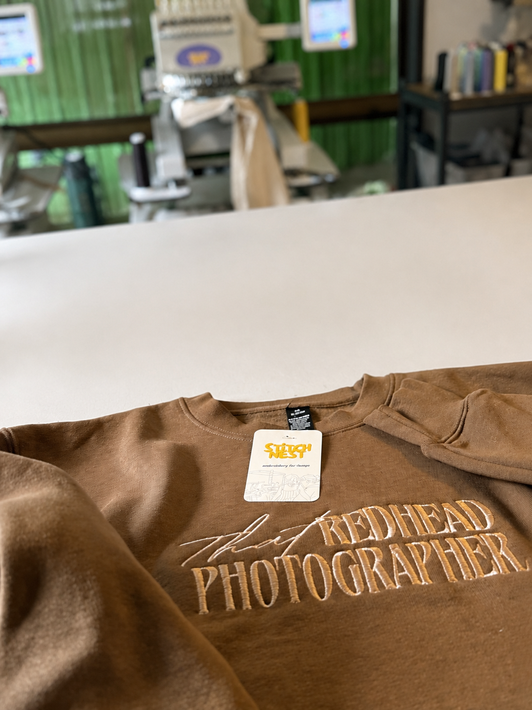 Personalised Embroidered Crew Sweatshirt