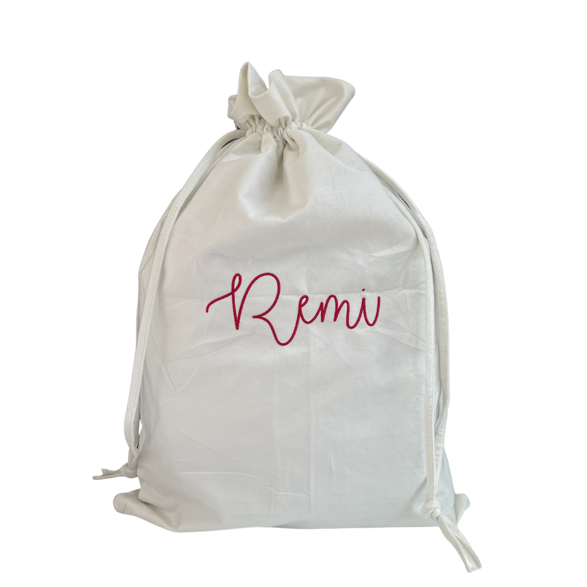 PRE ORDER - Christmas Personalised Velvet Santa Sack - Stitch Nest