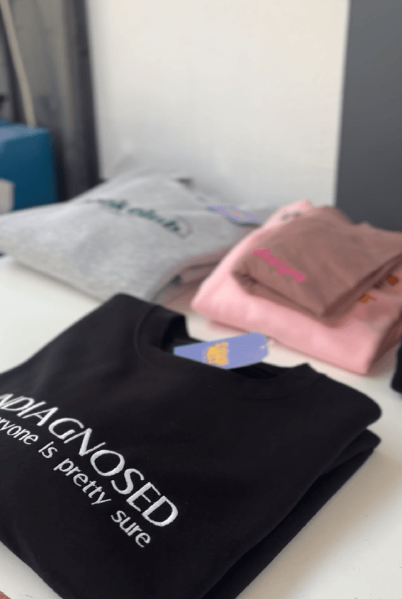 Personalised embroidered crew sweatshirt — Stitch Nest, made to order in Ballarat