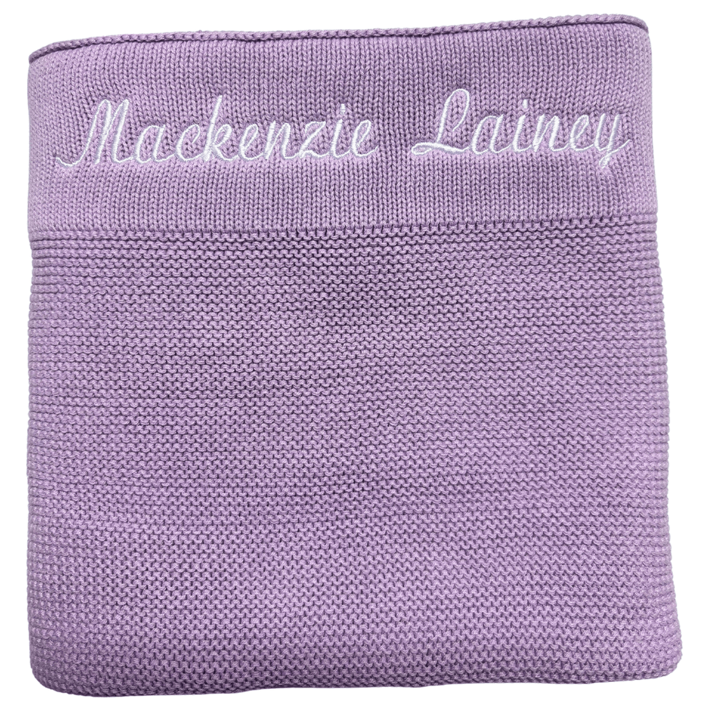 Custom Embroidered Name Baby Blanket - Stitch Nest