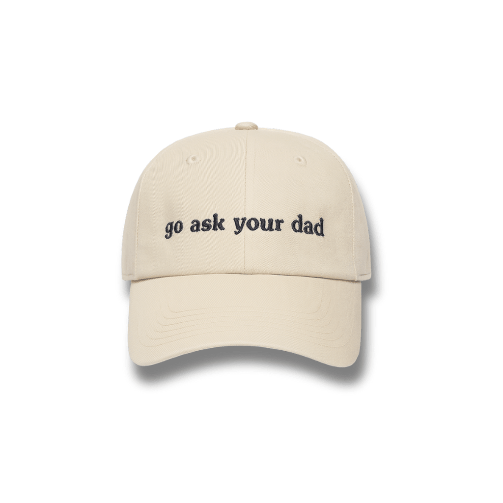 Go Ask Your Dad Cap – Funny Cotton Twill Hat for Tired Mums - Stitch Nest
